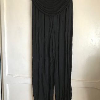 Plain Harem Trousers Black