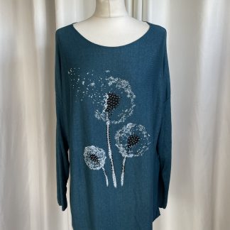 Dandelion jumper teal